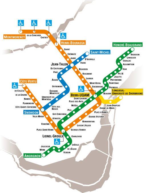 Stm Plan Métro Montréal